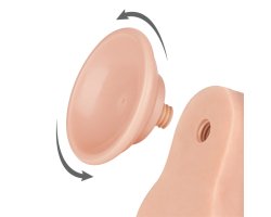 Реалистичный фаллос на присоске Sliding Skin Dual Layer Dong, 22 см, Ø 4,3 см-foto11