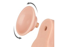 Реалистичный фаллос на присоске Sliding Skin Dual Layer Dong, 22 см, Ø 4,3 см-foto11
