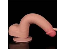 Реалистичный фаллос на присоске Sliding Skin Dual Layer Dong, 22 см, Ø 3,7 см-foto8