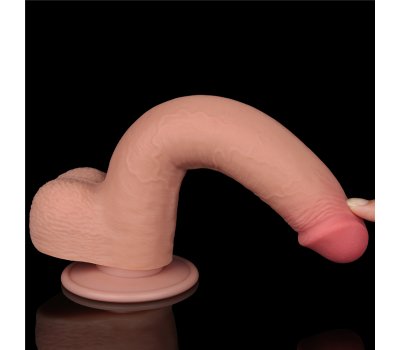Реалистичный фаллос на присоске Sliding Skin Dual Layer Dong, 22 см, Ø 3,7 см Реалистичный фаллос на присоске Sliding Skin Dual Layer Dong, 22 см, Ø 3,7 см