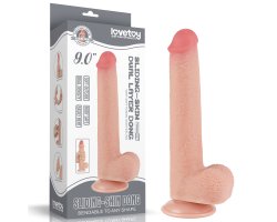 Реалистичный фаллос на присоске Sliding Skin Dual Layer Dong, 22 см, Ø 3,7 см Реалистичный фаллос на присоске Sliding Skin Dual Layer Dong, 22 см, Ø 3,7 см