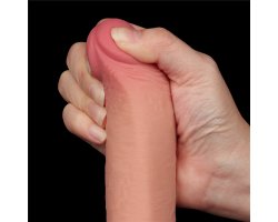 Реалистичный фаллос на присоске Sliding Skin Dual Layer Dong, 22 см, Ø 3,7 см-foto10