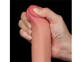 Реалистичный фаллос на присоске Sliding Skin Dual Layer Dong, 22 см, Ø 3,7 см-foto10