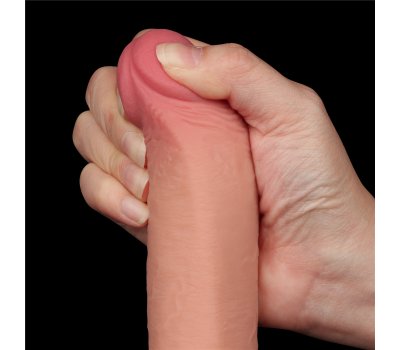 Реалистичный фаллос на присоске Sliding Skin Dual Layer Dong, 22 см, Ø 3,7 см Реалистичный фаллос на присоске Sliding Skin Dual Layer Dong, 22 см, Ø 3,7 см