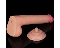 Реалистичный фаллос на присоске Sliding Skin Dual Layer Dong, 22 см, Ø 3,7 см-foto7