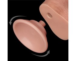 Реалистичный фаллос на присоске Sliding Skin Dual Layer Dong, 22 см, Ø 3,7 см-foto5