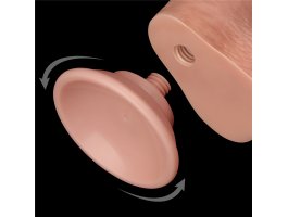 Реалистичный фаллос на присоске Sliding Skin Dual Layer Dong, 22 см, Ø 3,7 см-foto5