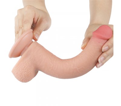 Реалистичный фаллос на присоске Sliding Skin Dual Layer Dong, 22 см, Ø 3,7 см Реалистичный фаллос на присоске Sliding Skin Dual Layer Dong, 22 см, Ø 3,7 см