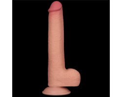 Реалистичный фаллос на присоске Sliding Skin Dual Layer Dong, 22 см, Ø 3,7 см-foto6