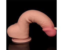 Реалистичный фаллос на присоске Sliding Skin Dual Layer Dong, 24 см, Ø 4,3 см-foto12