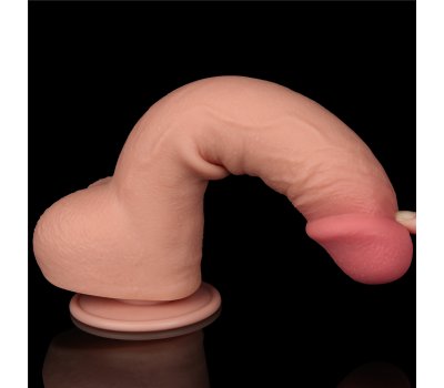 Реалистичный фаллос на присоске Sliding Skin Dual Layer Dong, 24 см, Ø 4,3 см Реалистичный фаллос на присоске Sliding Skin Dual Layer Dong, 24 см, Ø 4,3 см