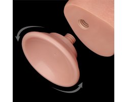 Реалистичный фаллос на присоске Sliding Skin Dual Layer Dong, 24 см, Ø 4,3 см-foto10