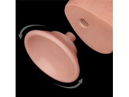 Реалистичный фаллос на присоске Sliding Skin Dual Layer Dong, 24 см, Ø 4,3 см-foto10
