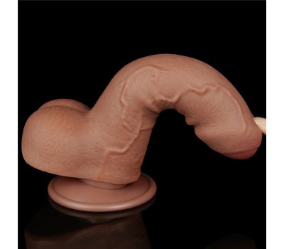 Реалистичный фаллос мулат на присоске Sliding Skin Dual Layer Dong, 18,3 см, Ø 3,5 см Реалистичный фаллос мулат на присоске Sliding Skin Dual Layer Dong, 18,3 см, Ø 3,5 см