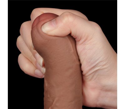 Реалистичный фаллос мулат на присоске Sliding Skin Dual Layer Dong, 18,3 см, Ø 3,5 см Реалистичный фаллос мулат на присоске Sliding Skin Dual Layer Dong, 18,3 см, Ø 3,5 см
