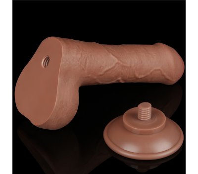 Реалистичный фаллос мулат на присоске Sliding Skin Dual Layer Dong, 18,3 см, Ø 3,5 см Реалистичный фаллос мулат на присоске Sliding Skin Dual Layer Dong, 18,3 см, Ø 3,5 см