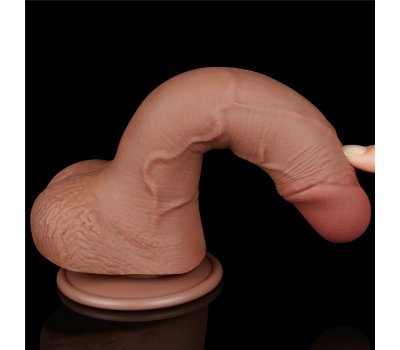 Реалистичный фаллос мулат на присоске Sliding Skin Dual Layer Dong, 19,5 см, Ø 3,5 см Реалистичный фаллос мулат на присоске Sliding Skin Dual Layer Dong, 19,5 см, Ø 3,5 см