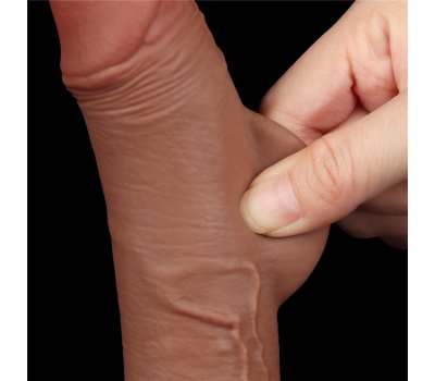 Реалистичный фаллос мулат на присоске Sliding Skin Dual Layer Dong, 19,5 см, Ø 3,5 см Реалистичный фаллос мулат на присоске Sliding Skin Dual Layer Dong, 19,5 см, Ø 3,5 см
