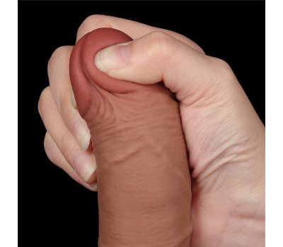 Реалистичный фаллос мулат на присоске Sliding Skin Dual Layer Dong, 19,5 см, Ø 3,5 см Реалистичный фаллос мулат на присоске Sliding Skin Dual Layer Dong, 19,5 см, Ø 3,5 см