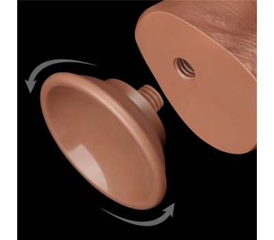 Реалистичный фаллос мулат на присоске Sliding Skin Dual Layer Dong, 19,5 см, Ø 3,5 см Реалистичный фаллос мулат на присоске Sliding Skin Dual Layer Dong, 19,5 см, Ø 3,5 см
