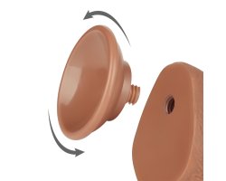 Реалистичный фаллос мулат на присоске Sliding Skin Dual Layer Dong, 19,5 см, Ø 3,5 см-foto5