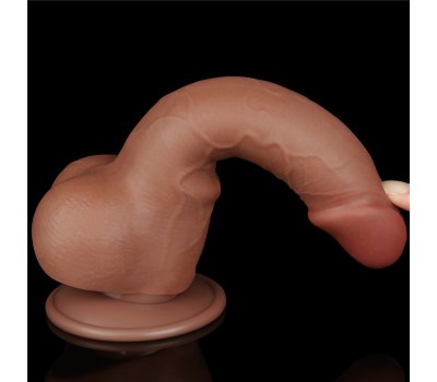 Реалистичный фаллос мулат на присоске Sliding Skin Dual Layer Dong, 19,5 см, Ø 3,6 см Реалистичный фаллос мулат на присоске Sliding Skin Dual Layer Dong, 19,5 см, Ø 3,6 см