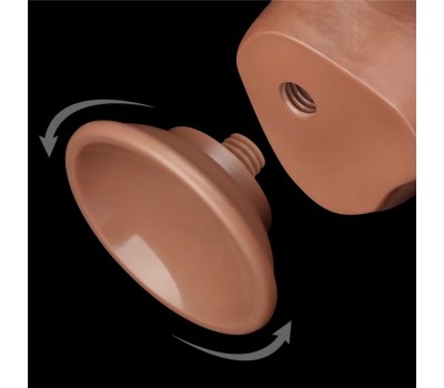 Реалистичный фаллос мулат на присоске Sliding Skin Dual Layer Dong, 19,5 см, Ø 3,6 см Реалистичный фаллос мулат на присоске Sliding Skin Dual Layer Dong, 19,5 см, Ø 3,6 см
