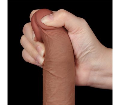 Реалистичный фаллос мулат на присоске Sliding Skin Dual Layer Dong, 19,5 см, Ø 3,7 см Реалистичный фаллос мулат на присоске Sliding Skin Dual Layer Dong, 19,5 см, Ø 3,7 см