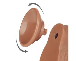 Реалистичный фаллос мулат на присоске Sliding Skin Dual Layer Dong, 19,5 см, Ø 3,7 см-foto4