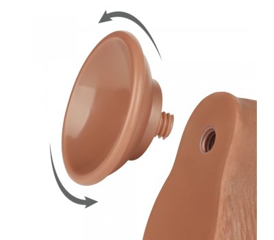 Реалистичный фаллос мулат на присоске Sliding Skin Dual Layer Dong, 19,5 см, Ø 3,7 см Реалистичный фаллос мулат на присоске Sliding Skin Dual Layer Dong, 19,5 см, Ø 3,7 см
