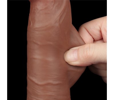 Реалистичный фаллос мулат на присоске Sliding Skin Dual Layer Dong, 20 см, Ø 3,9 см Реалистичный фаллос мулат на присоске Sliding Skin Dual Layer Dong, 20 см, Ø 3,9 см