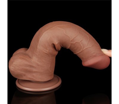 Реалистичный фаллос мулат на присоске Sliding Skin Dual Layer Dong, 20,8 см, Ø 4 см Реалистичный фаллос мулат на присоске Sliding Skin Dual Layer Dong, 20,8 см, Ø 4 см