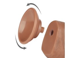 Реалистичный фаллос мулат на присоске Sliding Skin Dual Layer Dong, 20,8 см, Ø 4 см-foto6