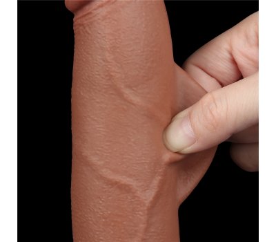 Реалистичный фаллос мулат на присоске Sliding Skin Dual Layer Dong, 22 см, Ø 4 см Реалистичный фаллос мулат на присоске Sliding Skin Dual Layer Dong, 22 см, Ø 4 см