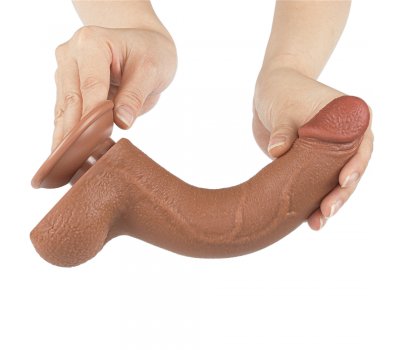 Реалистичный фаллос мулат на присоске Sliding Skin Dual Layer Dong, 22 см, Ø 4 см Реалистичный фаллос мулат на присоске Sliding Skin Dual Layer Dong, 22 см, Ø 4 см