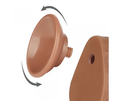 Реалистичный фаллос мулат на присоске Sliding Skin Dual Layer Dong, 22 см, Ø 4 см Реалистичный фаллос мулат на присоске Sliding Skin Dual Layer Dong, 22 см, Ø 4 см