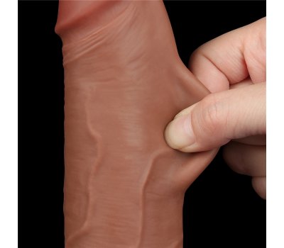 Реалистичный фаллос мулат на присоске Sliding Skin Dual Layer Dong, 22 см, Ø 4,3 см Реалистичный фаллос мулат на присоске Sliding Skin Dual Layer Dong, 22 см, Ø 4,3 см