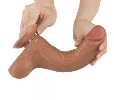 Реалистичный фаллос мулат на присоске Sliding Skin Dual Layer Dong, 22 см, Ø 4,3 см Реалистичный фаллос мулат на присоске Sliding Skin Dual Layer Dong, 22 см, Ø 4,3 см