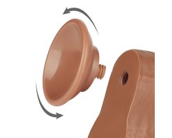 Реалистичный фаллос мулат на присоске Sliding Skin Dual Layer Dong, 22 см, Ø 4,3 см-foto11