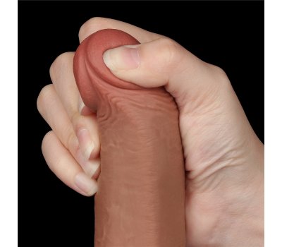 Реалистичный фаллос мулат на присоске Sliding Skin Dual Layer Dong, 22 см, Ø 3,7 см Реалистичный фаллос мулат на присоске Sliding Skin Dual Layer Dong, 22 см, Ø 3,7 см