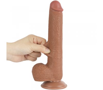 Реалистичный фаллос мулат на присоске Sliding Skin Dual Layer Dong, 22 см, Ø 3,7 см Реалистичный фаллос мулат на присоске Sliding Skin Dual Layer Dong, 22 см, Ø 3,7 см