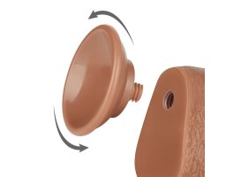 Реалистичный фаллос мулат на присоске Sliding Skin Dual Layer Dong, 22 см, Ø 3,7 см-foto9