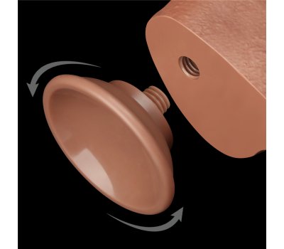Реалистичный фаллос мулат на присоске Sliding Skin Dual Layer Dong, 24 см, Ø 4,3 см Реалистичный фаллос мулат на присоске Sliding Skin Dual Layer Dong, 24 см, Ø 4,3 см