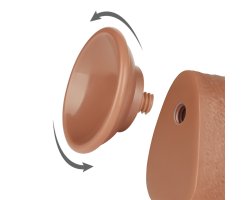 Реалистичный фаллос мулат на присоске Sliding Skin Dual Layer Dong, 24 см, Ø 4,3 см-foto8