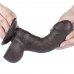 Реалистичный фаллос черного цвета на присоске Sliding Skin Dual Layer Dong, 18,3 см, Ø 3,5 см Реалистичный фаллос черного цвета на присоске Sliding Skin Dual Layer Dong, 18,3 см, Ø 3,5 см