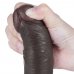 Реалистичный фаллос черного цвета без мошонки на присоске Sliding Skin Dual Layer Dong, 20 см, Ø 3,8 см Реалистичный фаллос черного цвета без мошонки на присоске Sliding Skin Dual Layer Dong, 20 см, Ø 3,8 см