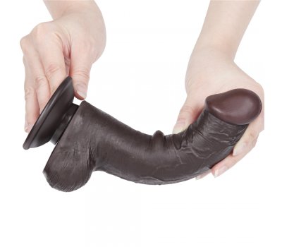 Реалистичный фаллос черного цвета на присоске Sliding Skin Dual Layer Dong, 20,8 см, Ø 4 см Реалистичный фаллос черного цвета на присоске Sliding Skin Dual Layer Dong, 20,8 см, Ø 4 см