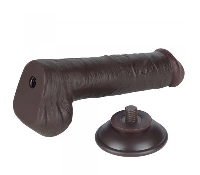 Реалистичный фаллос черного цвета на присоске Sliding Skin Dual Layer Dong, 20,8 см, Ø 4 см Реалистичный фаллос черного цвета на присоске Sliding Skin Dual Layer Dong, 20,8 см, Ø 4 см