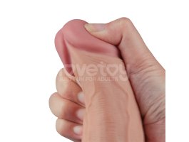 Реалистичный перезаряжаемый вибратор с мошонкой Real Softee, 25,3 см, Ø 5,1 см-foto15