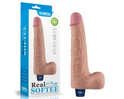 Реалистичный перезаряжаемый вибратор с мошонкой Real Softee, 25,3 см, Ø 5,1 см Реалистичный перезаряжаемый вибратор с мошонкой Real Softee, 25,3 см, Ø 5,1 см